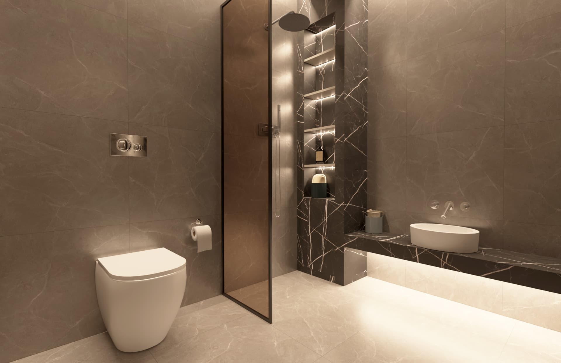 Lavinya Park Ovacık - Ebeveyn Banyosu Tasarım